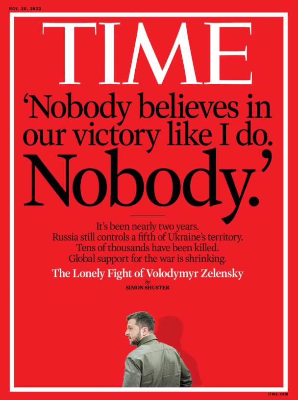 Президент Украины Владимир Зеленский снова попал на обложку известного американского журнала Time.