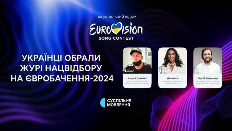 Українці у Дії голосували за склад журі нацвідбору Євробачення-2024. Переміг Андрій Данилко, Джамала та Сергій Танчинець.