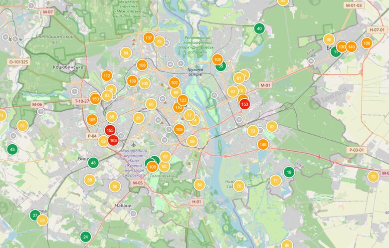 Атака на Київ 5 серпня – у Києві зафіксували високий рівень забруднення повітря після атаки Після масованого російського обстрілу майже в усіх районах Києва зафіксували високий рівень забруднення повітря через масштабні пожежі.