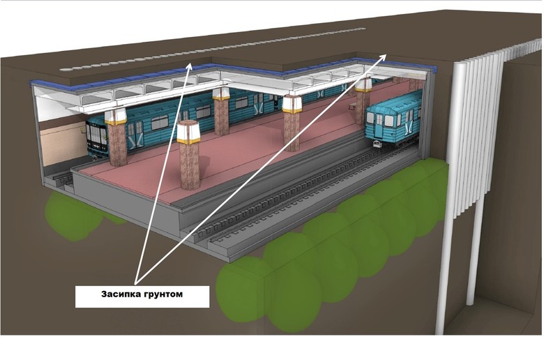 Столичные власти подготовили схемы строительства над станцией метро Героев Днепра. В мэрии утверждают, что над метро не строят, а просто укрепляют станцию.