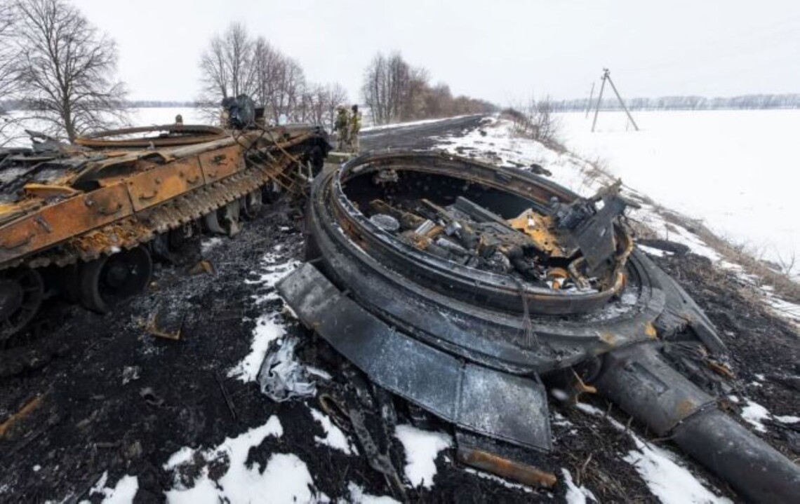 Украинские военные в воскресенье, 12 февраля, уничтожили колонну русских войск в Запорожской области.