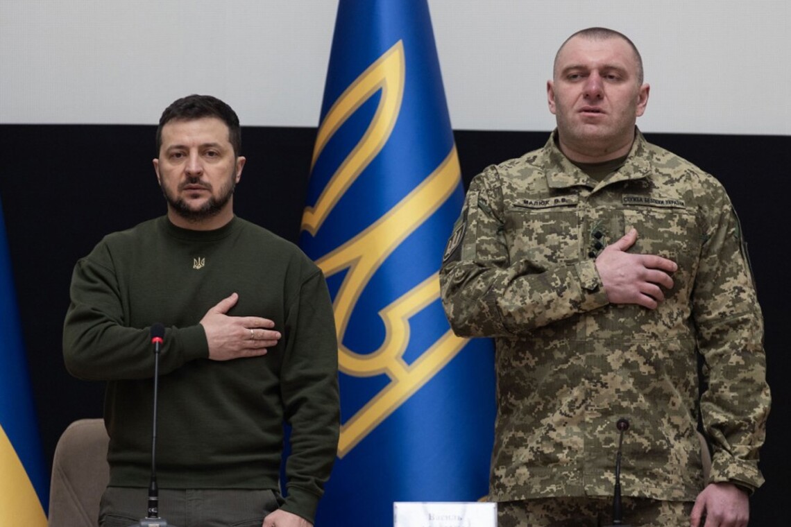 Президент Владимир Зеленский представил нового председателя Службы безопасности Украины Василия Малюка руководящему составу.