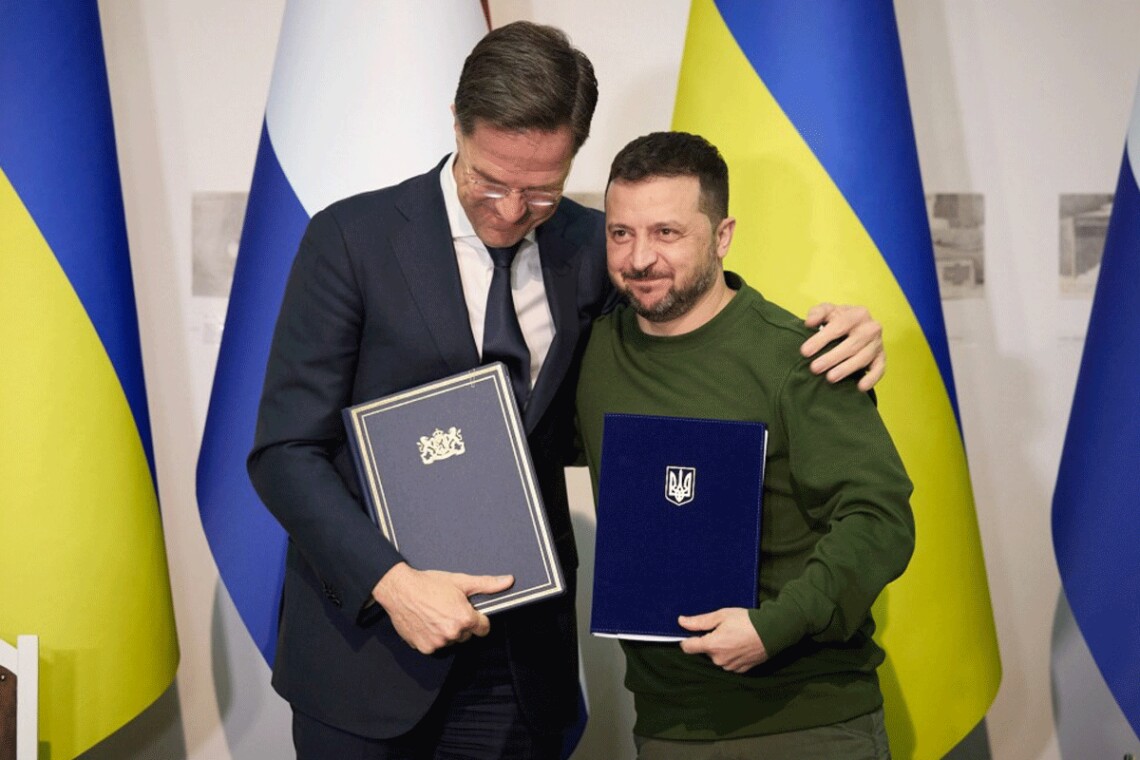 Владимир Зеленский и Марк Рютте провели встречу в Харькове и подписали соглашение о сотрудничестве безопасности между Украиной и Нидерландами.