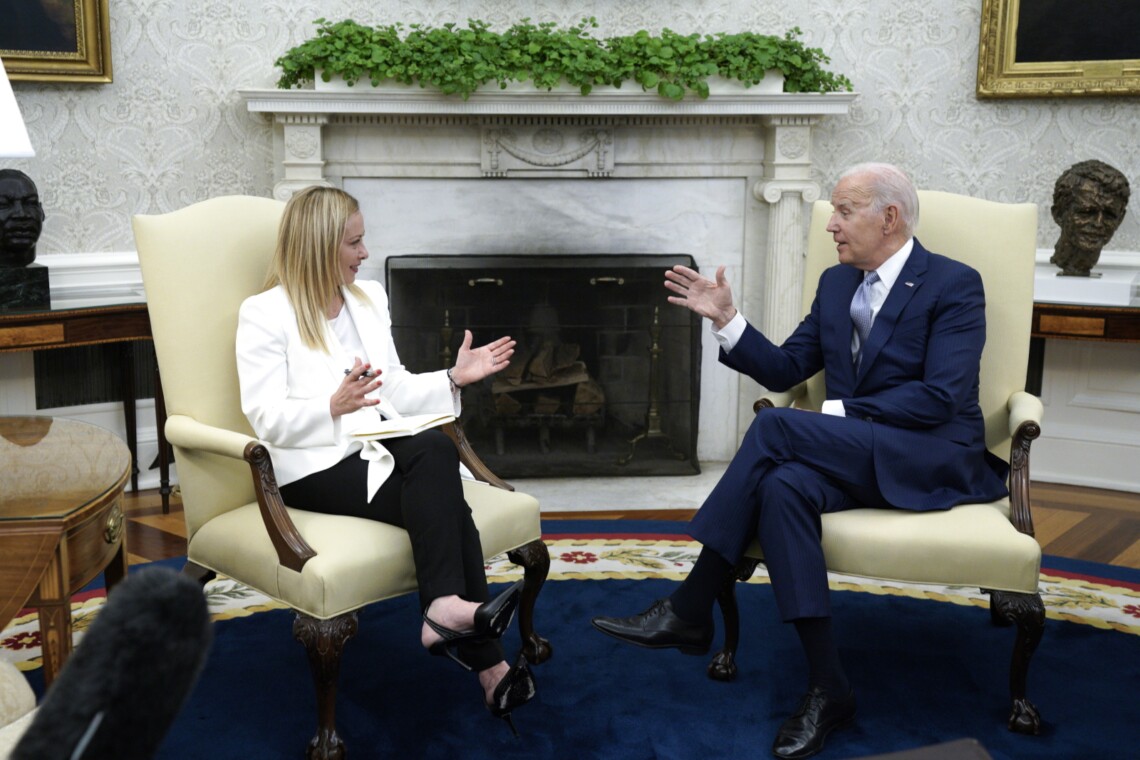 Президент Джо Байден встретился с премьер-министром Италии Джорджией Мелони в Вашингтоне. Политики выразили поддержку Украине в войне с рф.