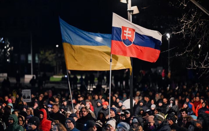 Митингующие обеспокоены резкой критикой властью военной помощи Украине и желанием восстановить связи с рф.