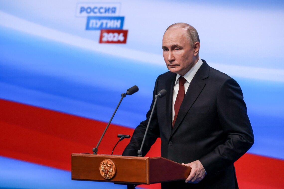 В россии официально объявили владимира путина победителем президентских выборов. Он якобы набрал 87,3 процента голосов.