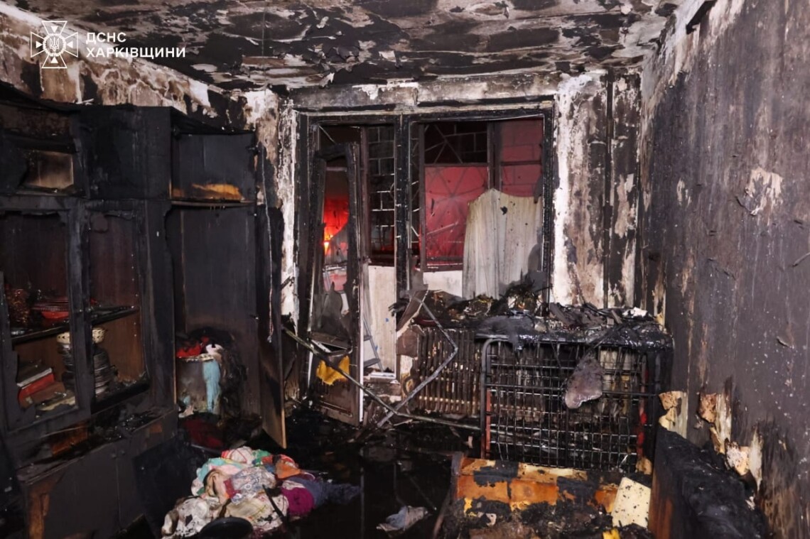 В Харькове 24 марта произошел пожар в 12-этажном жилом доме. В результате два человека погибли.