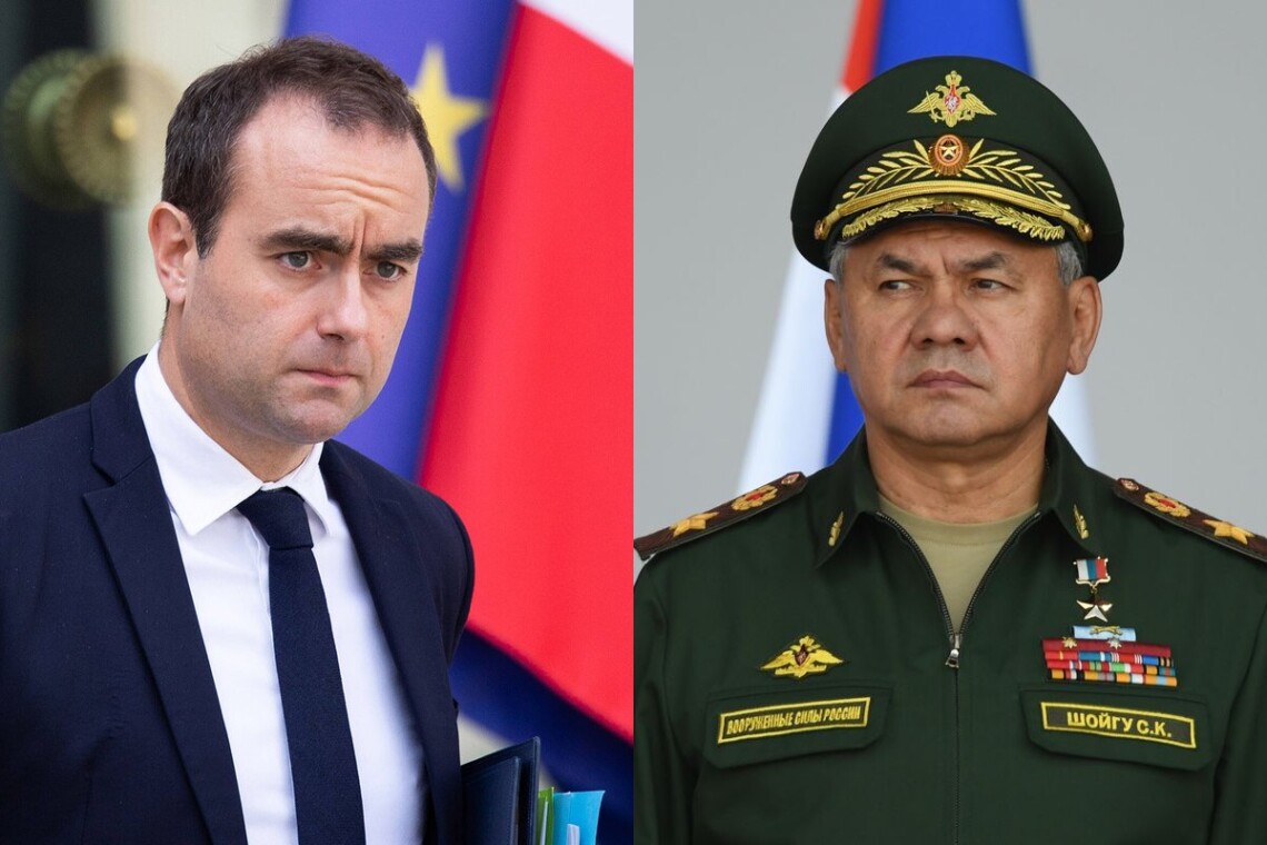 Министры обороны Франции Себастьян Лекорню и россии Сергей Шойгу поговорили по телефону. Это их первый разговор с октября 2022 года.