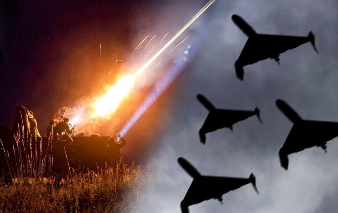 Силы противовоздушной обороны ночью работали в шести областях. Все запущенные россией дроны были сбиты.
