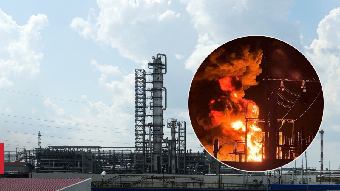 Во время атаки на нефтеперерабатівющий завод в Рязани в среду, 1 мая, горела установка первичной переработки нефти.