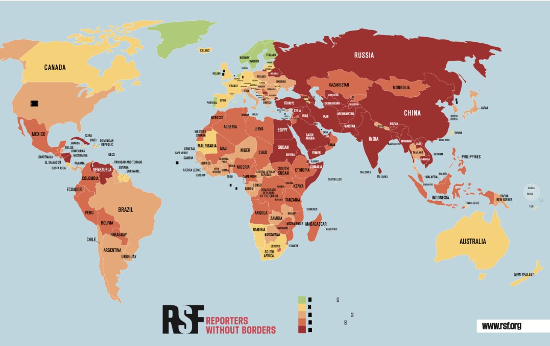 Украина за года поднялась на 18 позиций в рейтинге свободы прессы Репортеров без границ – на 61 место. В докладе такой результат называют одним из сюрпризов рейтинга.