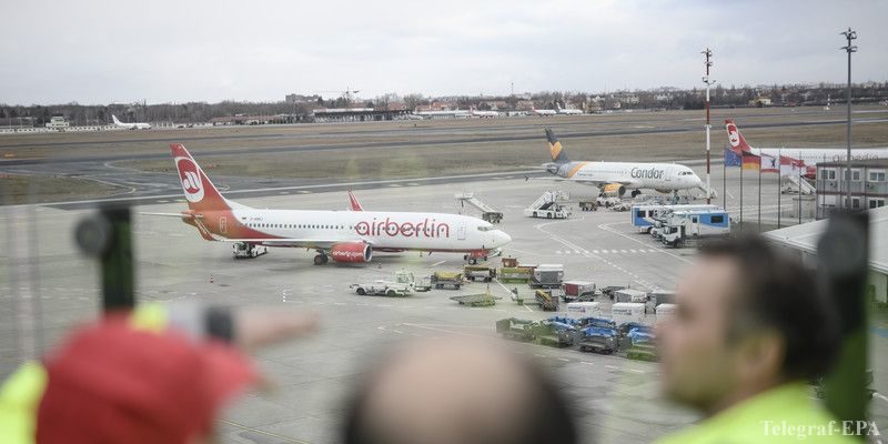 В Берлине около двух тысяч сотрудников наземных служб в аэропортах Тегель и Шенефельд рано утром в понедельник 13 марта начали суточную