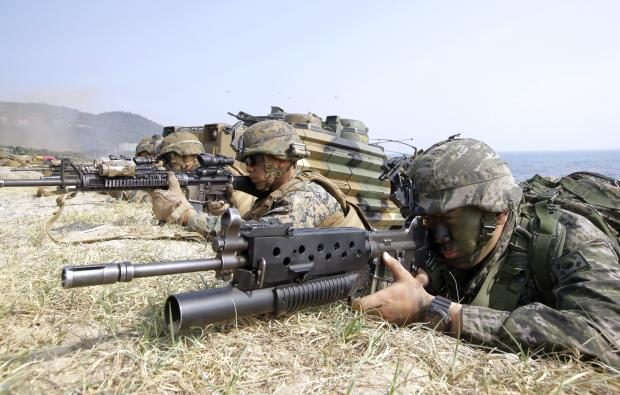 В Северной Корее заявили что планирующиеся с 21 августа военные учения в Южной Корее с участием военных США – это репетиция вторжения на