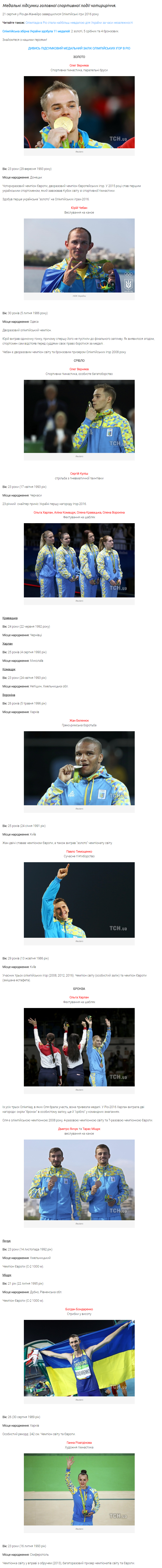 http://prosport.tsn.ua/sport/medalisti-olimpiyskih-igor-v-rio-hto-proslaviv-ukrayinu-731465.html