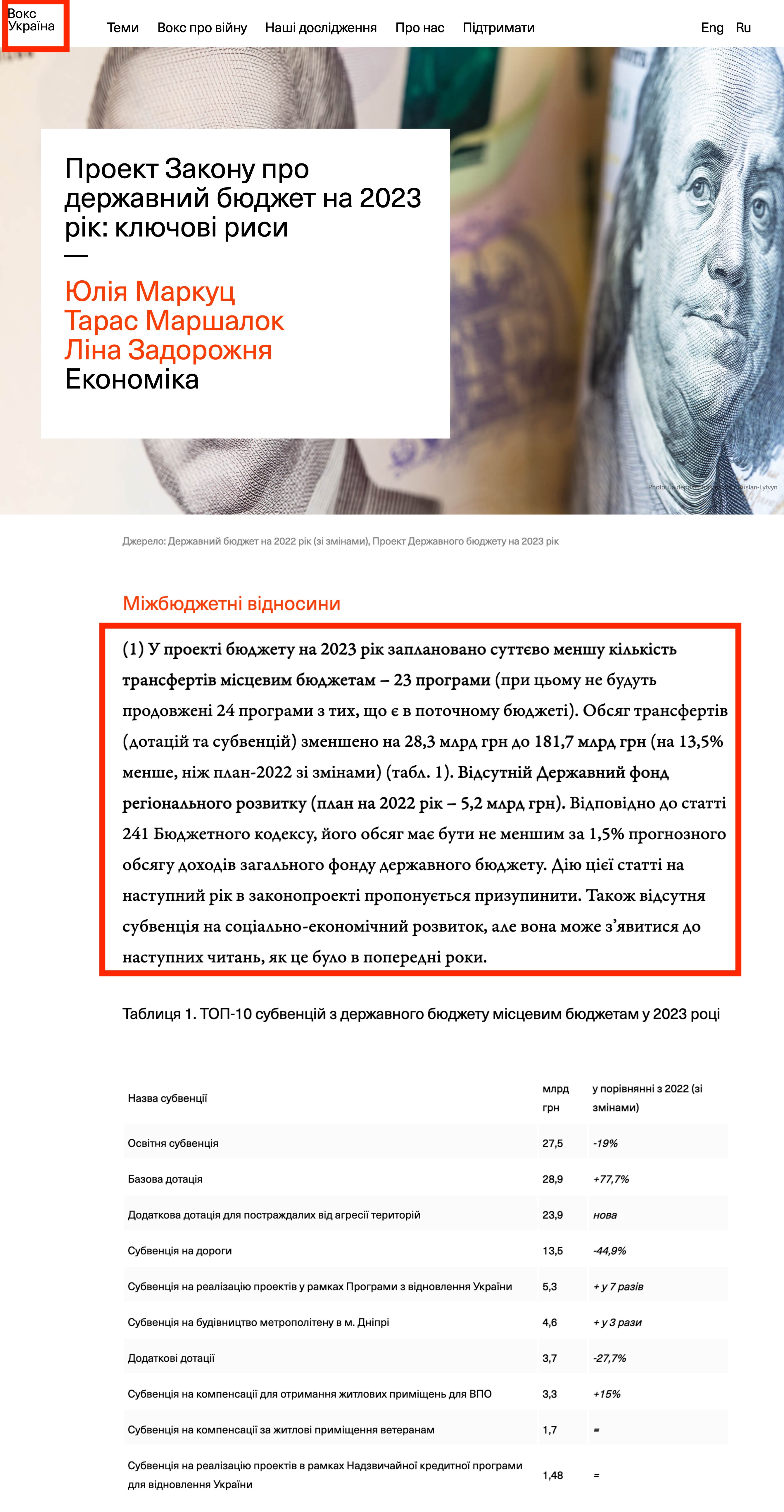 https://voxukraine.org/proekt-zakonu-pro-derzhavnyj-byudzhet-na-2023-rik-klyuchovi-rysy