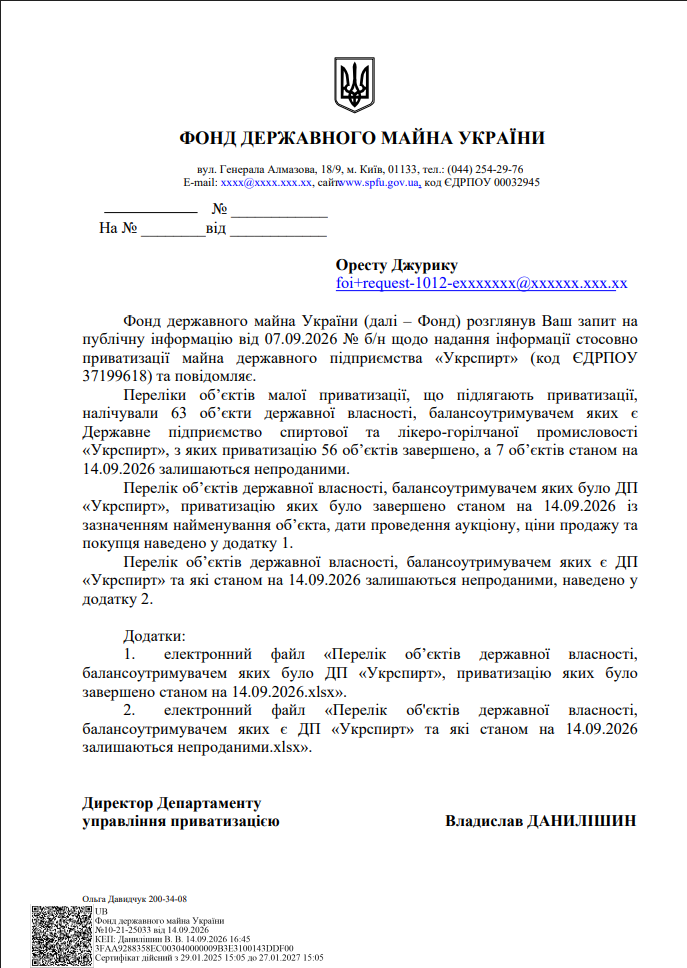 https://dostup.org.ua/request/shchodo_privatizatsiyi_maina_dp