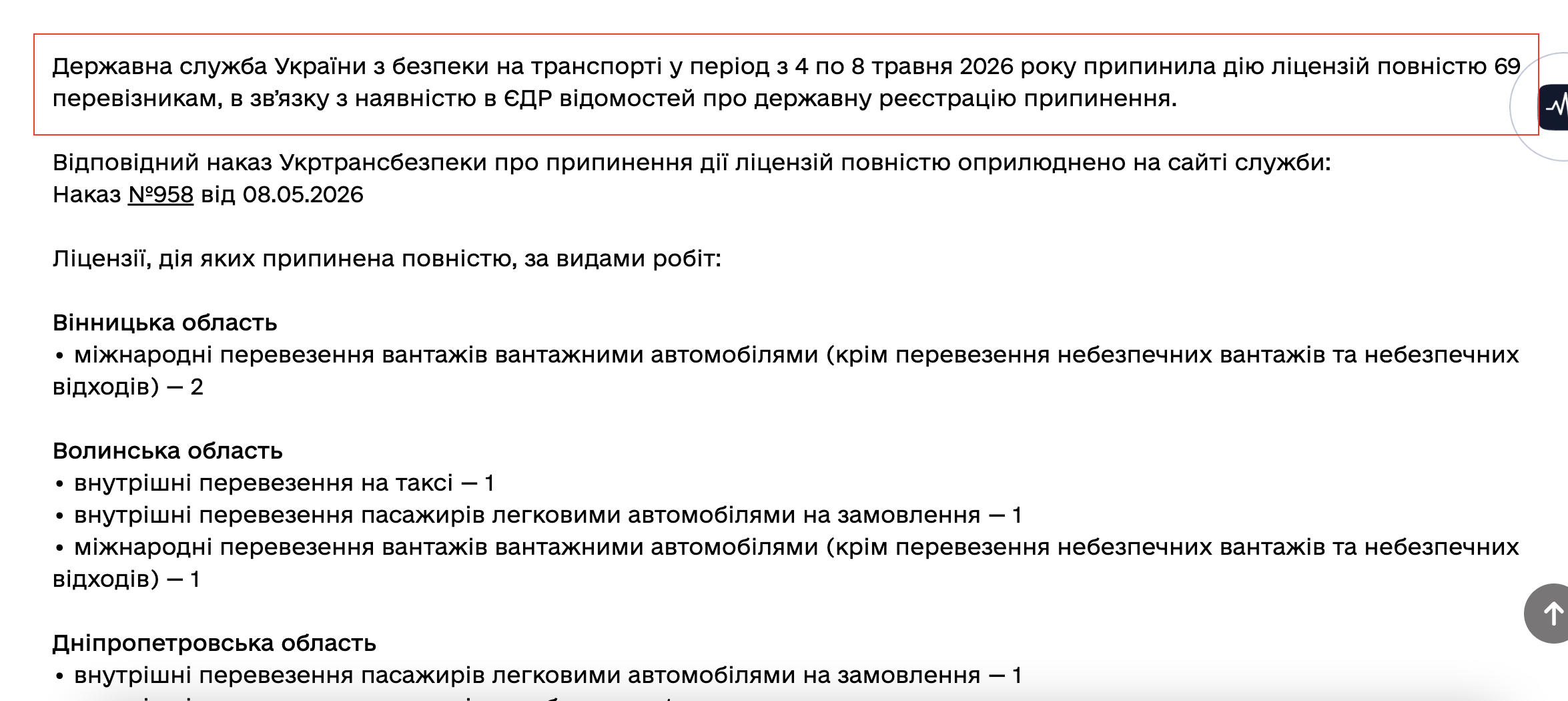 https://dsbt.gov.ua/novyny/prypyneno-diiu-litsenzii-69-pereviznykam-2