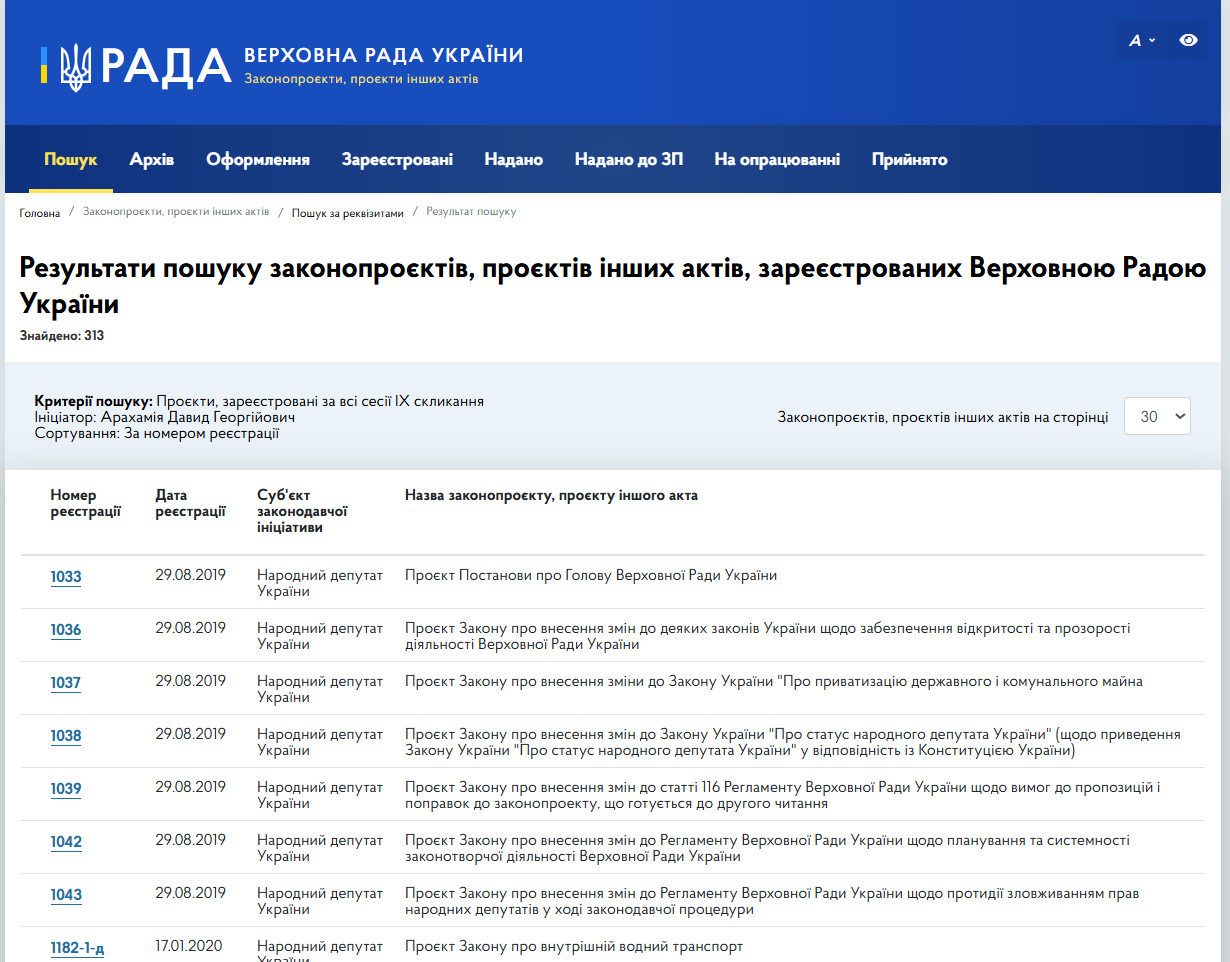 https://itd.rada.gov.ua/billinfo/Bills/searchResultsAdvanced