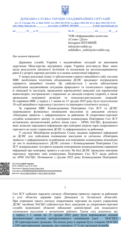 Відповідь від МВС 21.07.2026