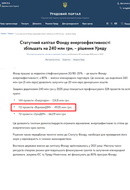 https://www.kmu.gov.ua/news/statutnyi-kapitalu-fondu-enerhoefektyvnosti-zbilshat-na-240-mln-hrn-rishennia-uriadu