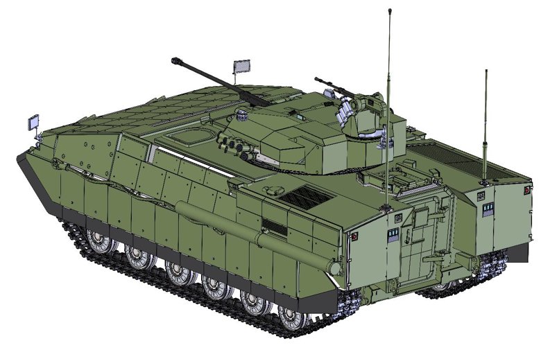 Базою для БМПВ послужила ходова частина танка Т-64, існує також варіант на ходовій танка Т-84