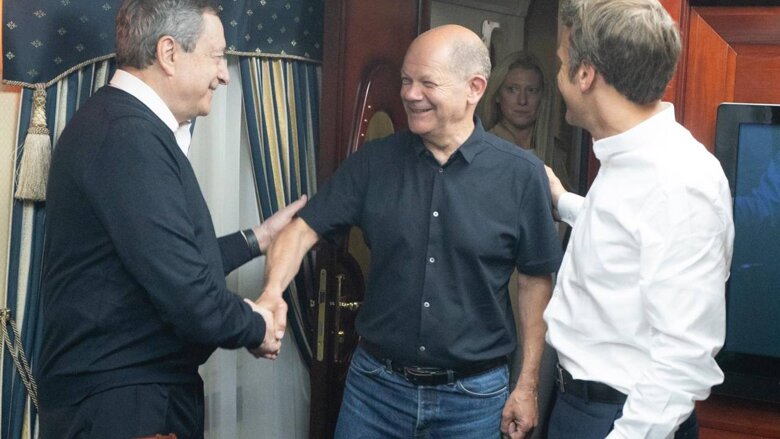 Канцлер Германии Олаф Шольц, президент Франции Эммануэль Макрон и премьер-министр Италии Марио Драги 16 июня будут в Украине.