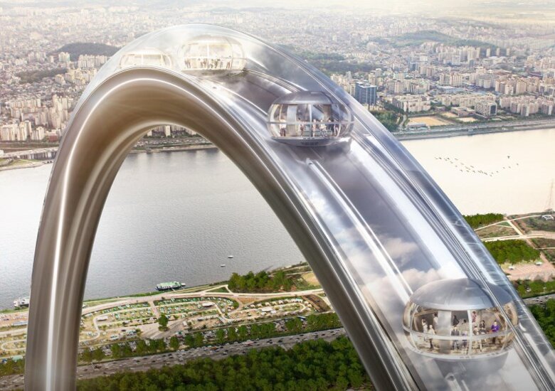 До 2027 года в столице Южной Кореи, Сеуле, планируют построить 180-метровое колесо обозрения. Оно должно стать самым большим таким колесом без спиц.
