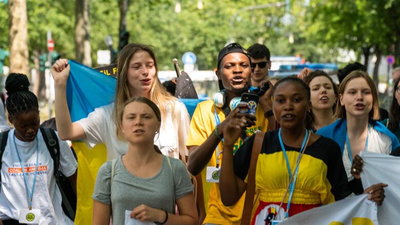Известная экоактивистка приняла участие в митинге под зданием ООН в Бонне. В ходе мероприятия она выступила с речью, посвященной катастрофе на Каховской ГЭС.