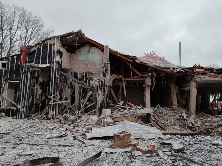 Ракетним ударом рф пошкоджено дитячий лікувальний оздоровчий центр у Харкові – зруйновано медичний корпус, будівля їдальні. Є фото.