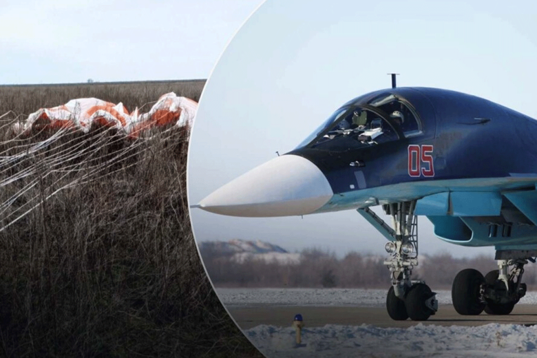 Воздушные силы Украины 27 февраля сбили на восточном направлении очередной российский истребитель Су-34.