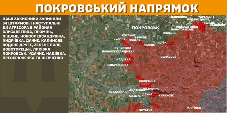 Протягом минулої доби, 8 лютого, на фронті відбулося 133 бойових зіткнення. Найбільше атак зафіксували на Покровському напрямку.