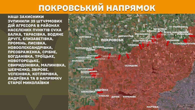 Минулої доби, 19 квітня, на фронті зафіксували 127 бойових зіткнень. Найбільше – на Покровському та Торецькому напрямках.