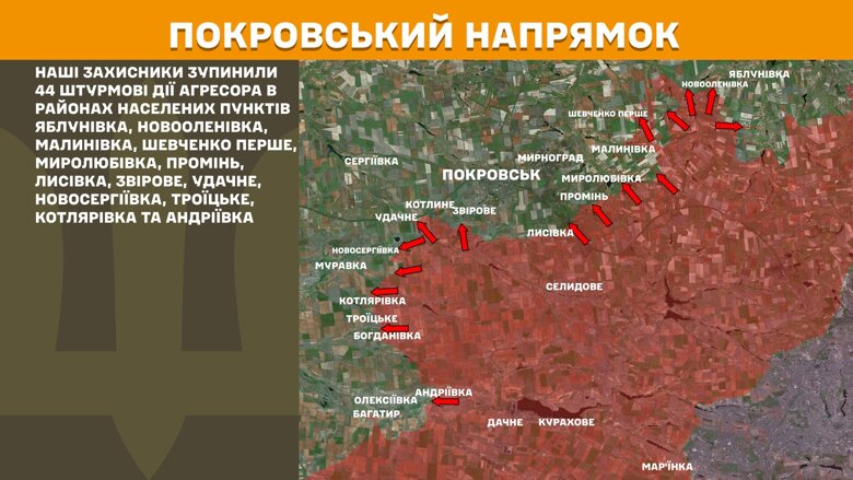 За сутки на фронте произошло 164 боевых столкновений. Горячее всего снова на Покровском, Новопавловском и Лиманском направлениях.