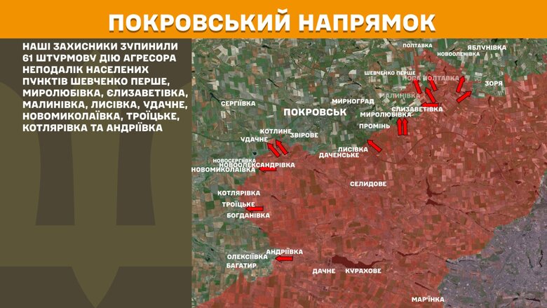 За сутки на фронте произошло 202 боевых столкновений. Украинским защитникам, в частности, удалось остановить 43 штурма оккупантов.