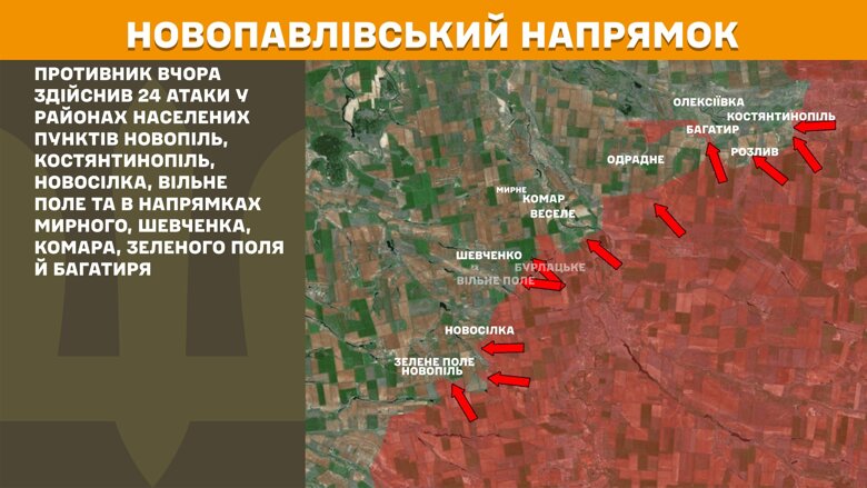 За сутки на фронте произошло 180 боевых столкновений. Больше атак защитники отбили на Покровском направлении.