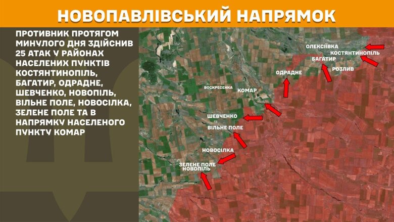 За сутки на фронте произошло 191 боевое столкновение. Больше всего атак было на Покровском направлении.
