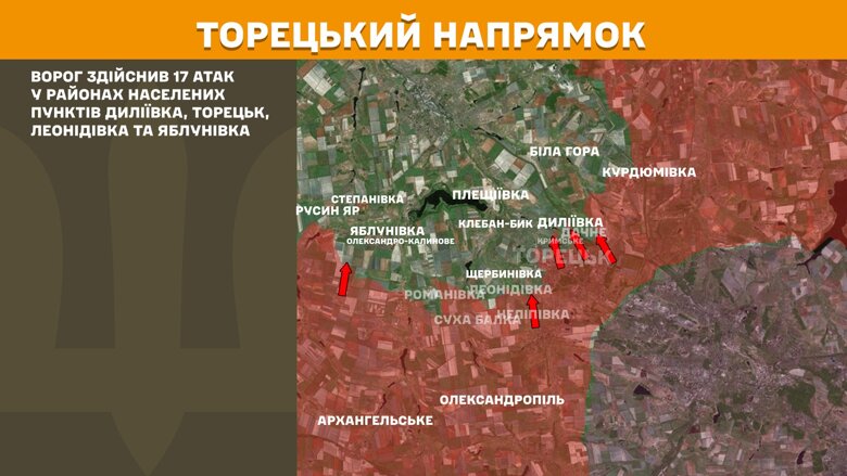 За сутки на фронте произошло 220 боевых столкновений. Больше всего атак было на Покровском направлении.