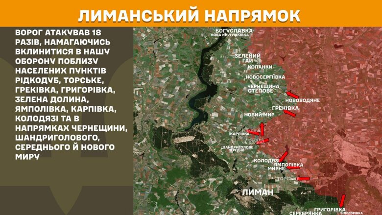 За минувшие сутки, 1 июля, на фронте произошло 185 боевых столкновений. Активнее всего враг атакует на Покровском направлении.