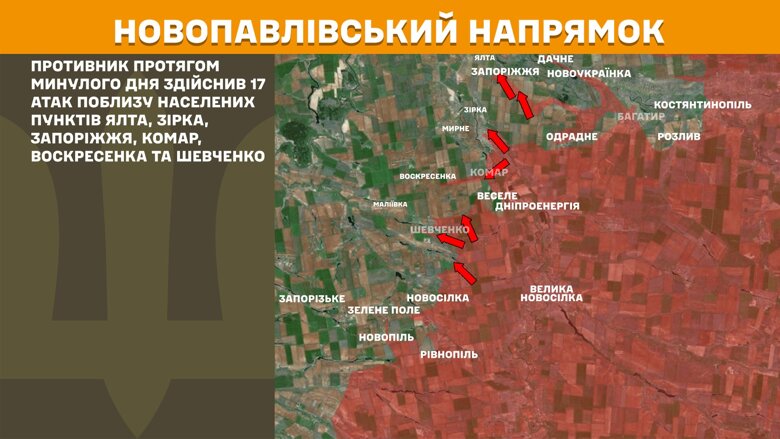За прошедшие сутки, 4 июля, на фронте произошло 183 боевых столкновения. Больше всего атак было на Покровском направлении.