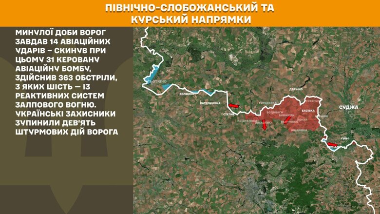 За прошедшие сутки на фронте зафиксировано 158 боевых столкновений. Наибольшее количество атак российских войск произошло на Покровском направлении.