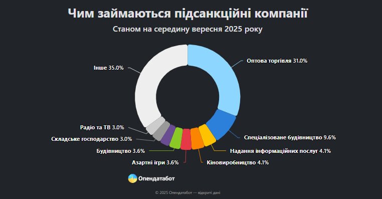 У санкційному списку РНБО знаходяться 197 компаній. Незважаючи на обмеження, деякі з них декларують значні прибутки. Лідером стала «УКР ГЕЙМ ТЕХНОЛОДЖІ» (Pin-Up) із доходом 1,97 млрд грн у 2024 році.
