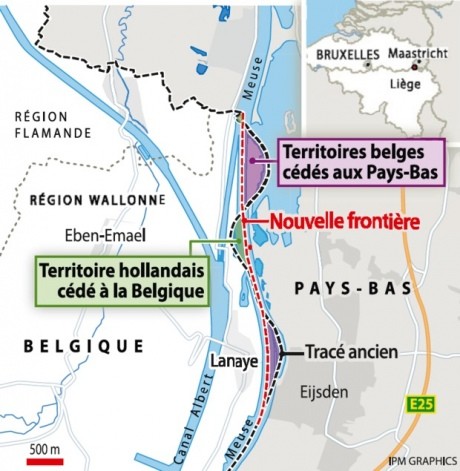 Бельгія і Нідерланди підписали угоду про обмін невеликими частинами території на кордоні між двома країнами.