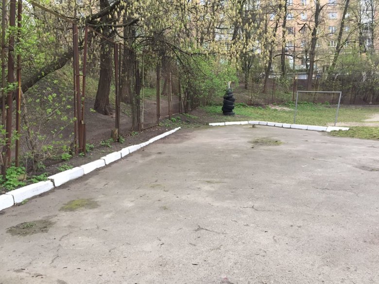 Несмотря на запрет красить деревья и другие элементы благоустройства, в Киеве продолжают белить бордюры.