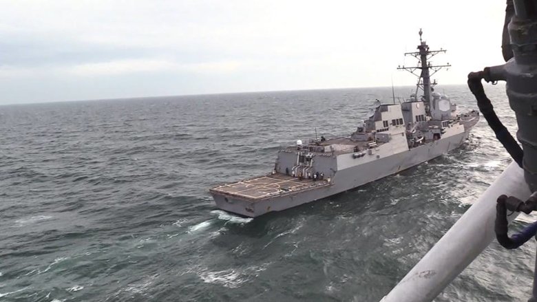 Военно-Морские Силы Украины провели совместные тренировки типа PASSEX с эсминцем ВМС США «Джеймс Уильямс» в Черном море.