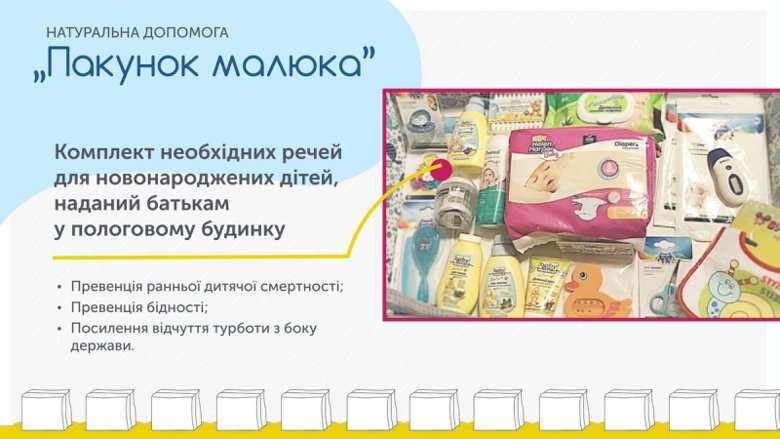 В Україні з вересня 2018 кожна сім'я при народженні дитини отримає спеціальний «бебі-бокс». А ще за рік Кабмін оплачуватиме мунципальну няню.