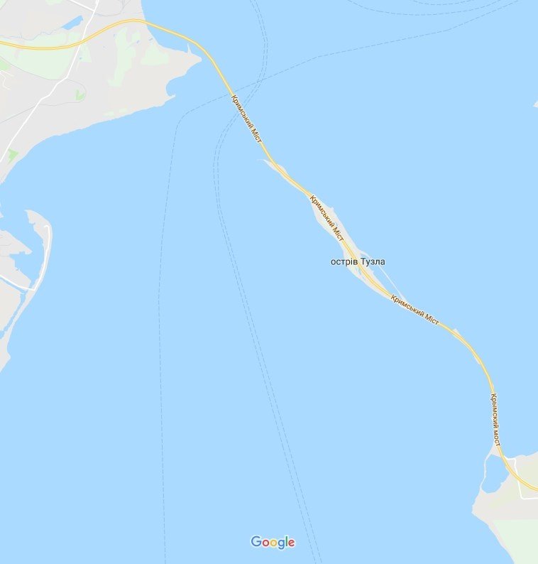 Google Maps прописав у російській версії сервісу назву Кримського мосту, що з’єднує тимчасово окупований півострів із материковою частиною Росії.