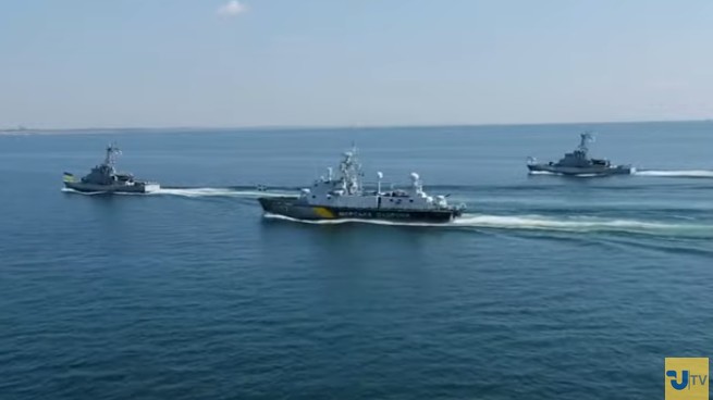 Во вторник, 24 августа, в  Одессе по случаю 30-й годовщины независимости Украины прошел военно-морской парад.