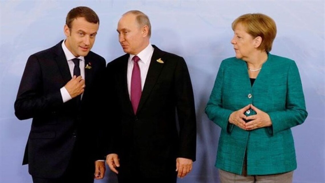 В процессе переговоров с Макроном и Меркель Путин активно жаловался лидерам Франции и Германии на Украину
