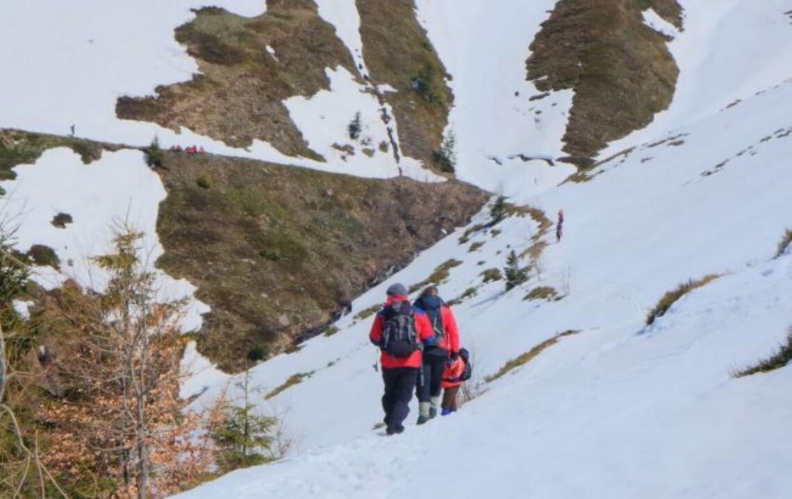В Закарпатской области потерялись трое мужчин, выехавших в горы на снегоходах. Спасатели разыскивают их второй день.