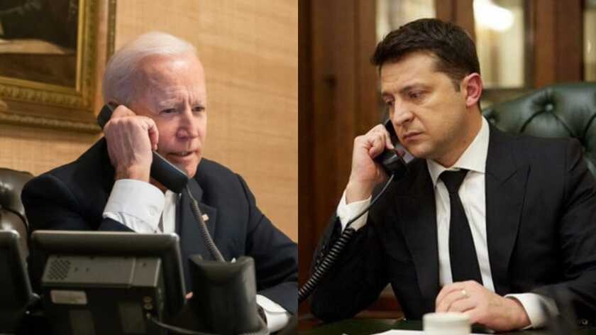Телефонна розмова між президентом України Володимиром Зеленським і президентом Сполучених Штатів Джозефом Байденом.